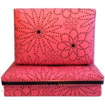 Pink Floral Polka Dots Gift Box